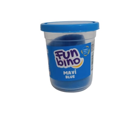 Funbino Tek Renk Oyun Hamuru Mavi 115 Gr F104